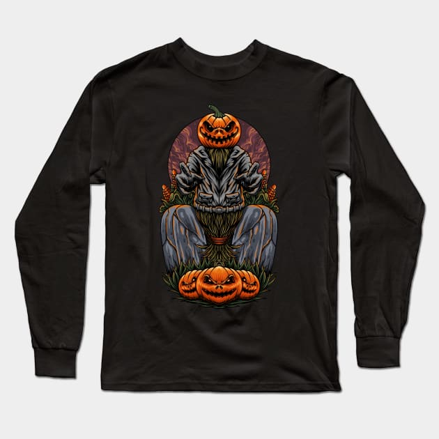 Helloween Long Sleeve T-Shirt by Arjanaproject